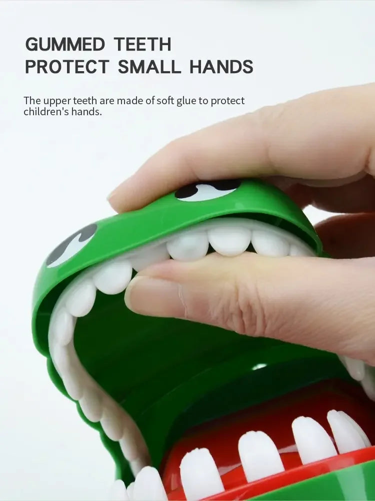 Crocodile Teeth Toys Children's Crocodile Bites Fingers Reaction Training Novelty Children's Lucky Game Trick Decompression Toy ALPENZO