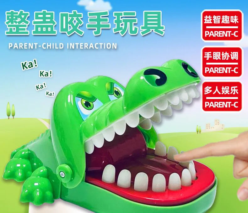 Fun Crocodile Teeth Bite Finger Children Games To Stress Press New Strange Creative Children's Holiday Gift ALPENZO