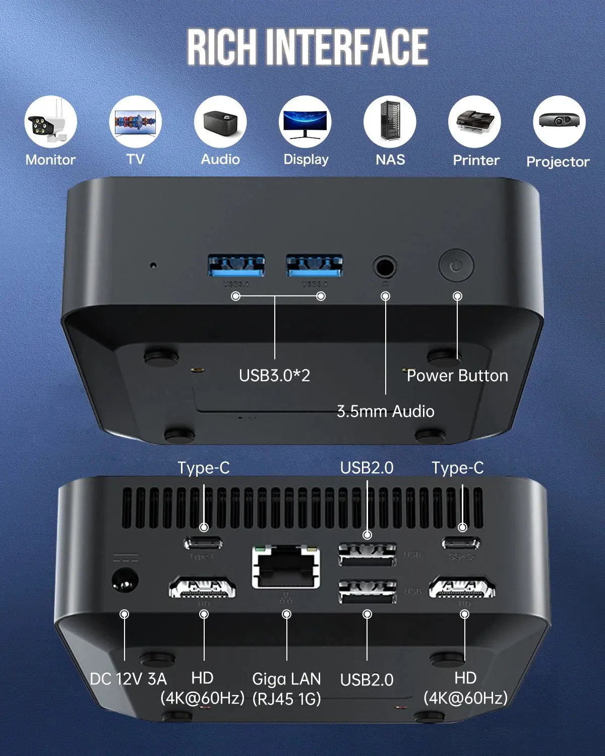 SOYO M4 PRO Mini PC Intel Twin Lake N150 Mini PC Computer PC Win11 Pro Mini PC DDR4 16GB RAM 512GB ROM WiFi6 BT5.2 Desktop - ALPENZO