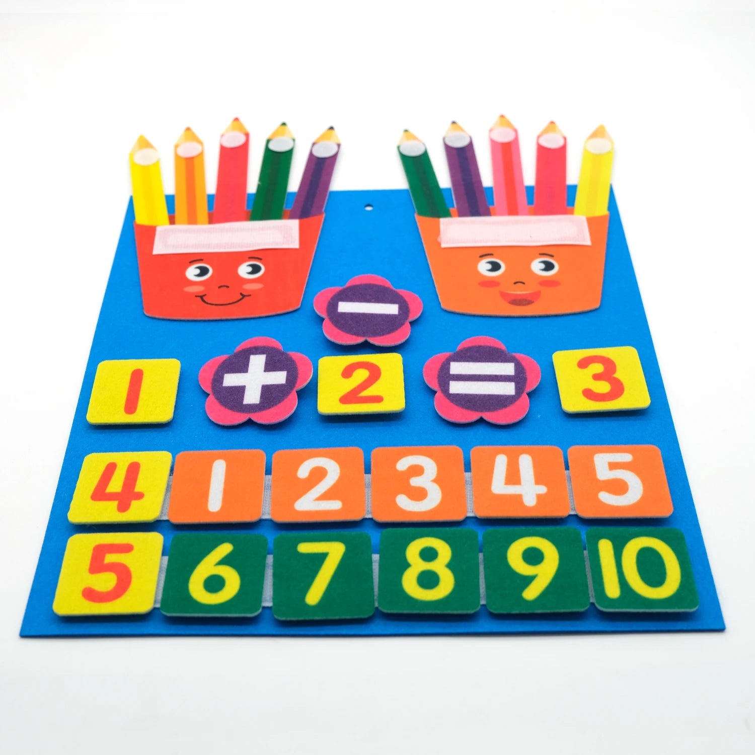 Kids Montessori Toys Felt Board Finger Numbers Counting Toy Learn Calculate Math Toy for Kids Kindergarten Learning Activities ALPENZO