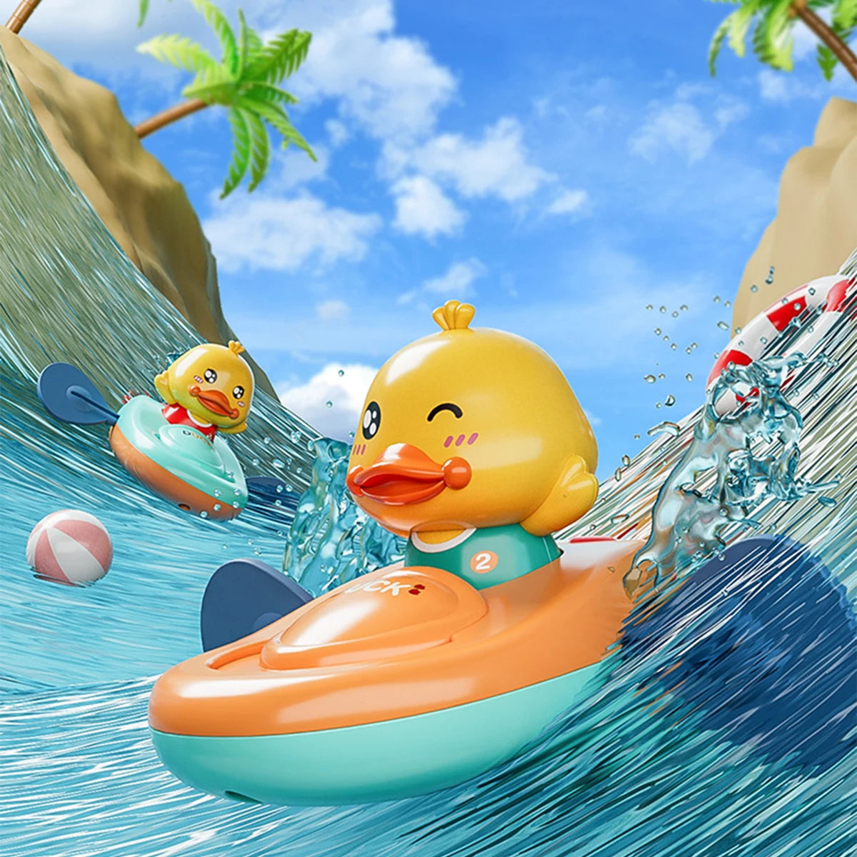 Baby Bath Toy, Bathing Cute Ducks, piglets cows Swimming Water Spraying Clouds Shower Bath Toy For Kids Water Playing Toy ALPENZO