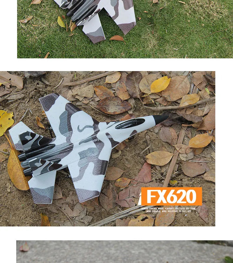 RC Foam Aircraft SU-35 Plane 2.4G Radio Control Glider Remote Control Fighter Plane Glider Airplane Foam Boys Toys for Children ALPENZO