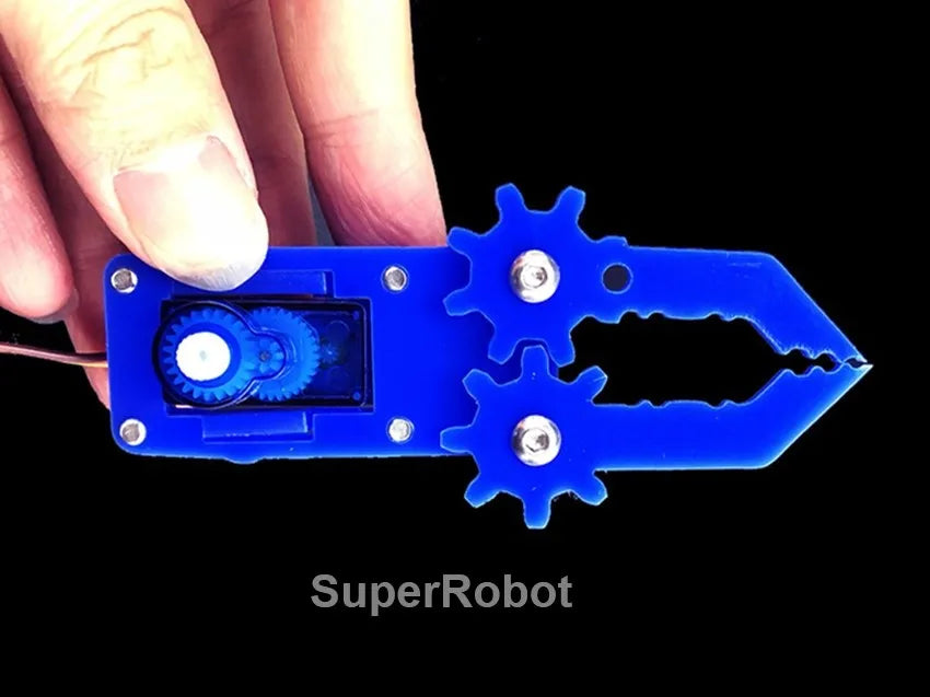 SG90 MG90S 4 Dof Unassembly Acrylic Mechanical Robot Manipulator Claw Kit For Arduino Robot Arm STEAM Kit Programming Robot Arm ALPENZO