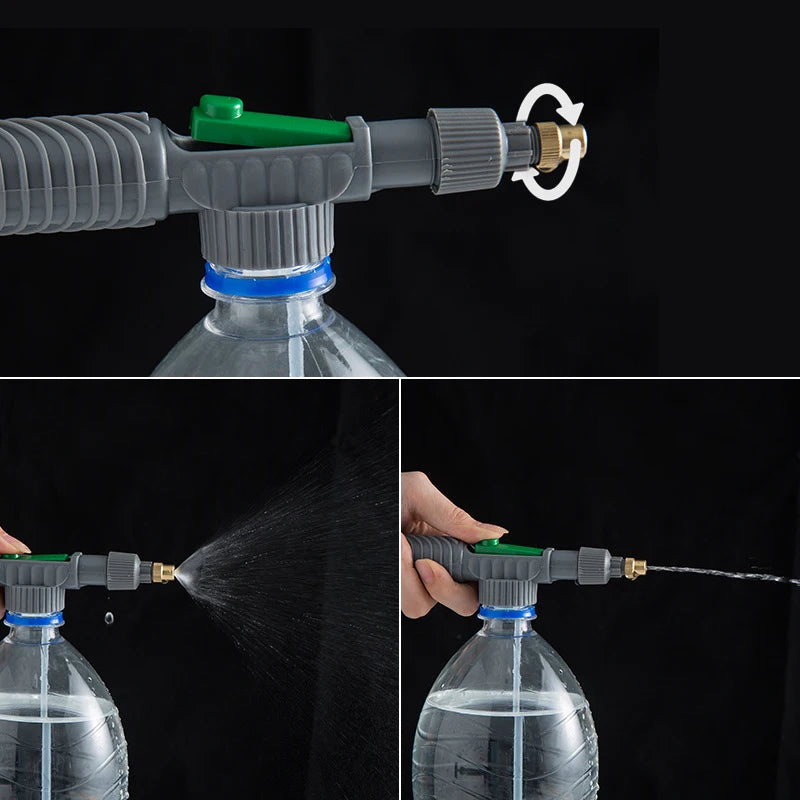 High Pressure Air Pump Manual Sprayer Adjustable Drink Bottle Spray Head Nozzle Garden Watering Tool Sprayer Agriculture Tools - ALPENZO