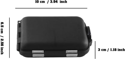 Fishing Tackle Box Portable Case Hooks Lure Baits Storage Box Containers For Storing Swivels Jigs Hooks Sinker,10 Compartments