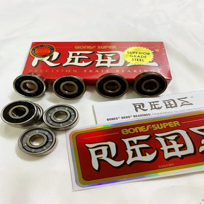 Skateboard Bearings 8 Pack Spacers & Washers Bundle 608 High Rotation Ceramic Bearin Precision Skateboard Bearings Roller Skates