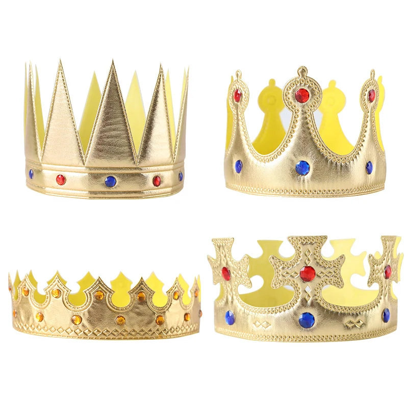 Birthday Crown Hats Girl Queen Hat Boys King Kids Adult Party Hats Party Decorations Crown Supplies ALPENZO