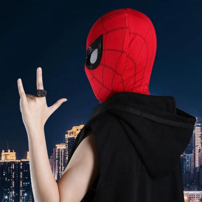 Spiderman Mask Eyes Movable Remote Control Peter Parker Spiderman toys children  Halloween Cosplay Costume Mask Christmas Gifts ALPENZO
