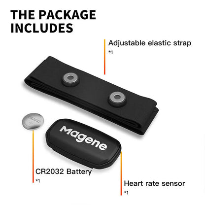 Magene H303 Heart Rate Sensor Bluetooth ANT Upgrade H64 HR Monitor With Chest Strap Dual Mode Computer Bike  Sports Band Belt