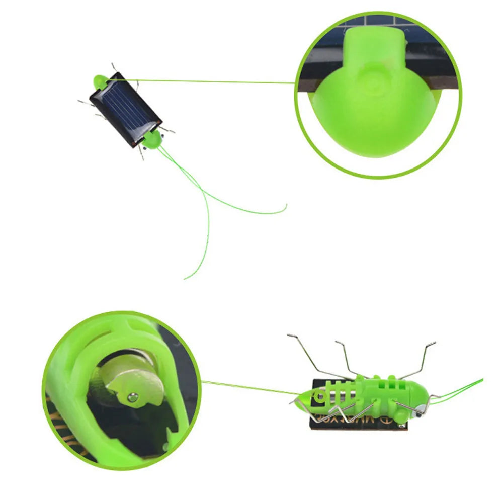 Solar Grasshopper Toy Puzzle Children Selected Gift Simulation Insect Gift Boys And Girls Science Education Funny Moving Toy Kid ALPENZO