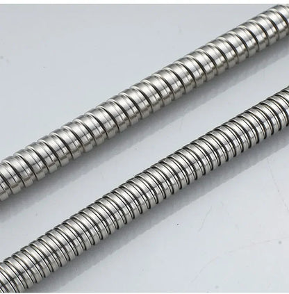 1/2" Extra Thick Silver Stainless Steel Shower Hose,Explosion-Proof Plumbing Hose for Showerhead,Rainfall Shower and Bath Faucet - ALPENZO