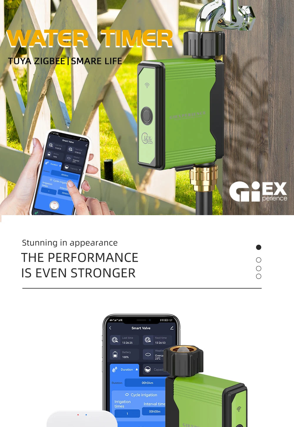 ZIGBEE WIFI Garden Watering Timer Smart Sprinkler Drip Irrigation System Built-in Water Flow Recorder Controller TUYA - ALPENZO