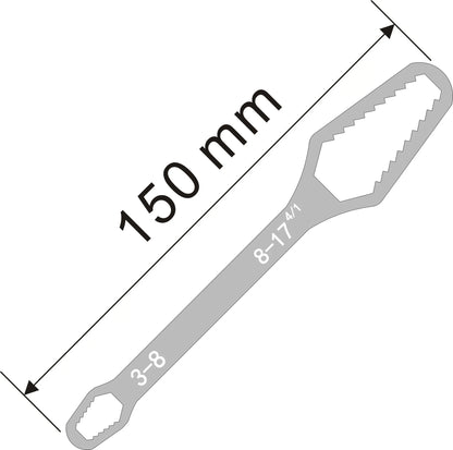 8-22mm Universal Torx Wrench Self-tightening Adjustable Glasses Wrench Board Double-head Torx Spanner Hand Tools for Factory