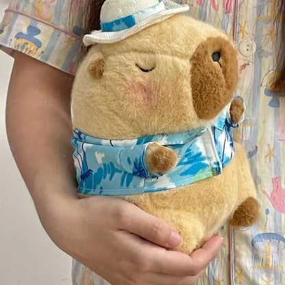 23cm Capybara Plush Simulation Capibara Anime Fluffty Toy Cute Doll Stuffed Animals Soft Doll Plush Christmas Thanksgiving Gift ALPENZO