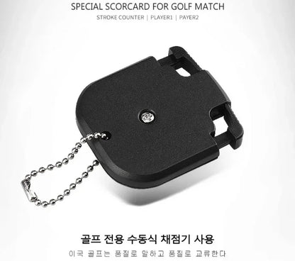 Mini Handy Golf Shot Count Stroke Putt Score Counter Two Digits Scoring Keeper With Key Chain Golf Accessorie Golf Training Aids