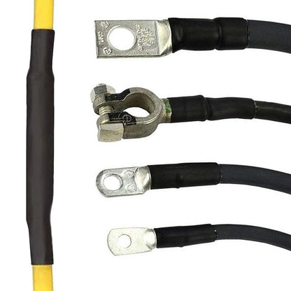 127pcs Black Heat Shrinkable Tube Cable Insulation Sleeve Waterproof Electronic Lated Polyolefin Sheathed Shrink Tubing - ALPENZO