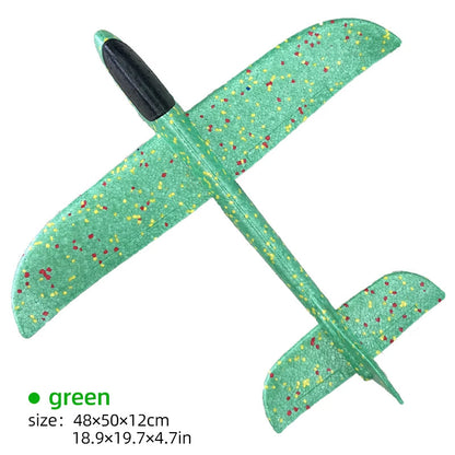 50CM Big Foam Plane Glider Hand Throw Airplane Light Inertial EPP Bubble Planes Outdoor Launch Kids Toys for Children Boys Gift ALPENZO