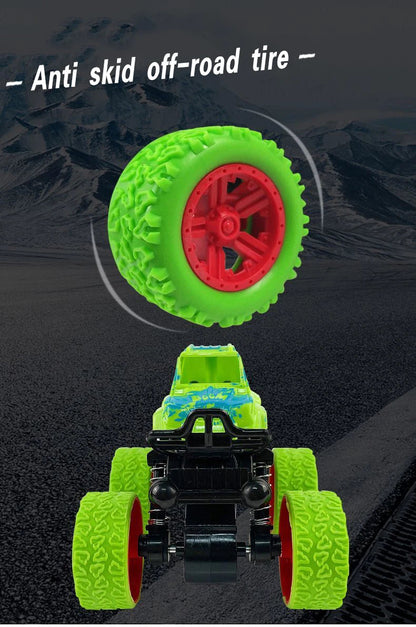 Inertial Off-Road Vehicle Toy Super Fall Resistant Climbing Car Model Car Children's Four-Wheel Drive Toy 360 Degree Rotation ALPENZO