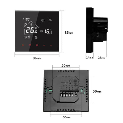 MINCO HEAT M4A Warm Floor Thermostat Tuya WiFi 3A 16A Electric/Gas Boiler/Water Heating Temperature Controller 1PC - ALPENZO