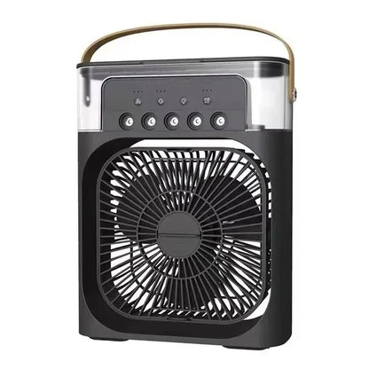 Portable Humidifier Fan Air Conditioners USB Electric Fan LED Night Light Water Mist Fun 3 In 1 Air Cooler Humidifie For Home - ALPENZO