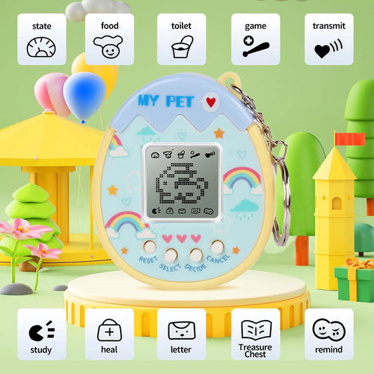 Interactive Toy Digital Pet - Virtual Electronic Pets Video Game Party Favors for Kids Video Game Keychain Video Game Party Supp ALPENZO