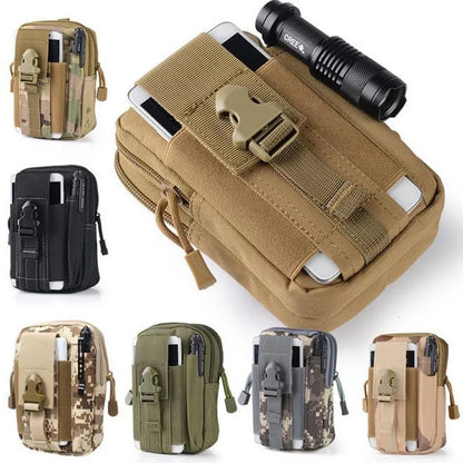 Molle Bag Waist Bag Camouflage Waterproof Nylon Multifunctional Casual Men Waist Bag Men Small Bag Phone Case