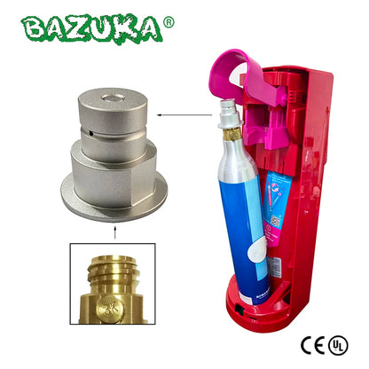Terra DUO ART Quick Connect Adapter Soda Water Accessories Soda Machine CQC to CO2 External Adaptor Bottle Tank Cylinder