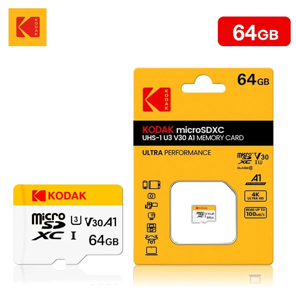 Kodak SD Card High Speed 64GB 128GB 256GB Class 10 SD Card 512GB High Capacity SDXC V30 4K HD Camera Memory Card Wholesale - ALPENZO