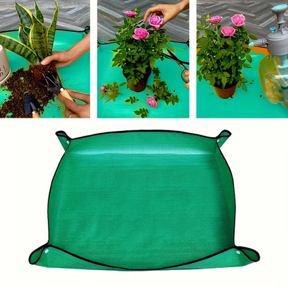 1pc Planting Ma Gardening Potting Pad Foldable Garden Plant Flower Pot Transplanting Waterproof Mats - ALPENZO