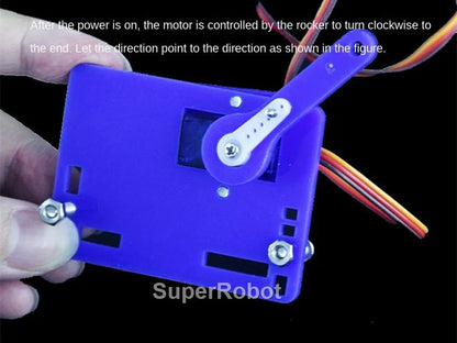 SG90 MG90S 4 Dof Unassembly Acrylic Mechanical Robot Manipulator Claw Kit For Arduino Robot Arm STEAM Kit Programming Robot Arm ALPENZO