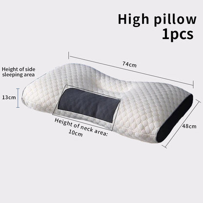 New Neck Pillow Help Sleep Protect The Neck Cervical Orthopedic Soybean Fiber Massage Household SPA Pillow For Sleeping Almohada - ALPENZO