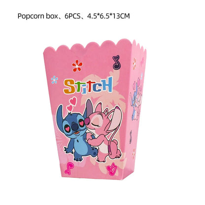 Disney Pink Lilo&Stitch Birthday Party Decorations Disposable Plate Angel Balloon Baby Shower Girls Birthday Party Supplies ALPENZO
