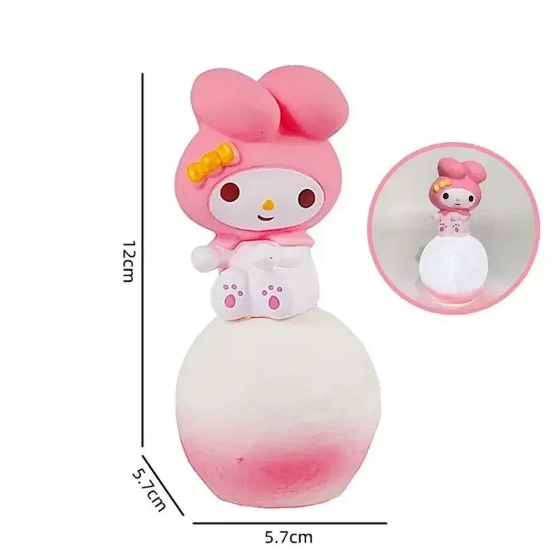 Sanrio Hello Kitty Night Light Luminous Children's Toy Bedside Lamp Anime Cartoon Kuromi Cinnamoroll Cute Children's Gift Gift ALPENZO