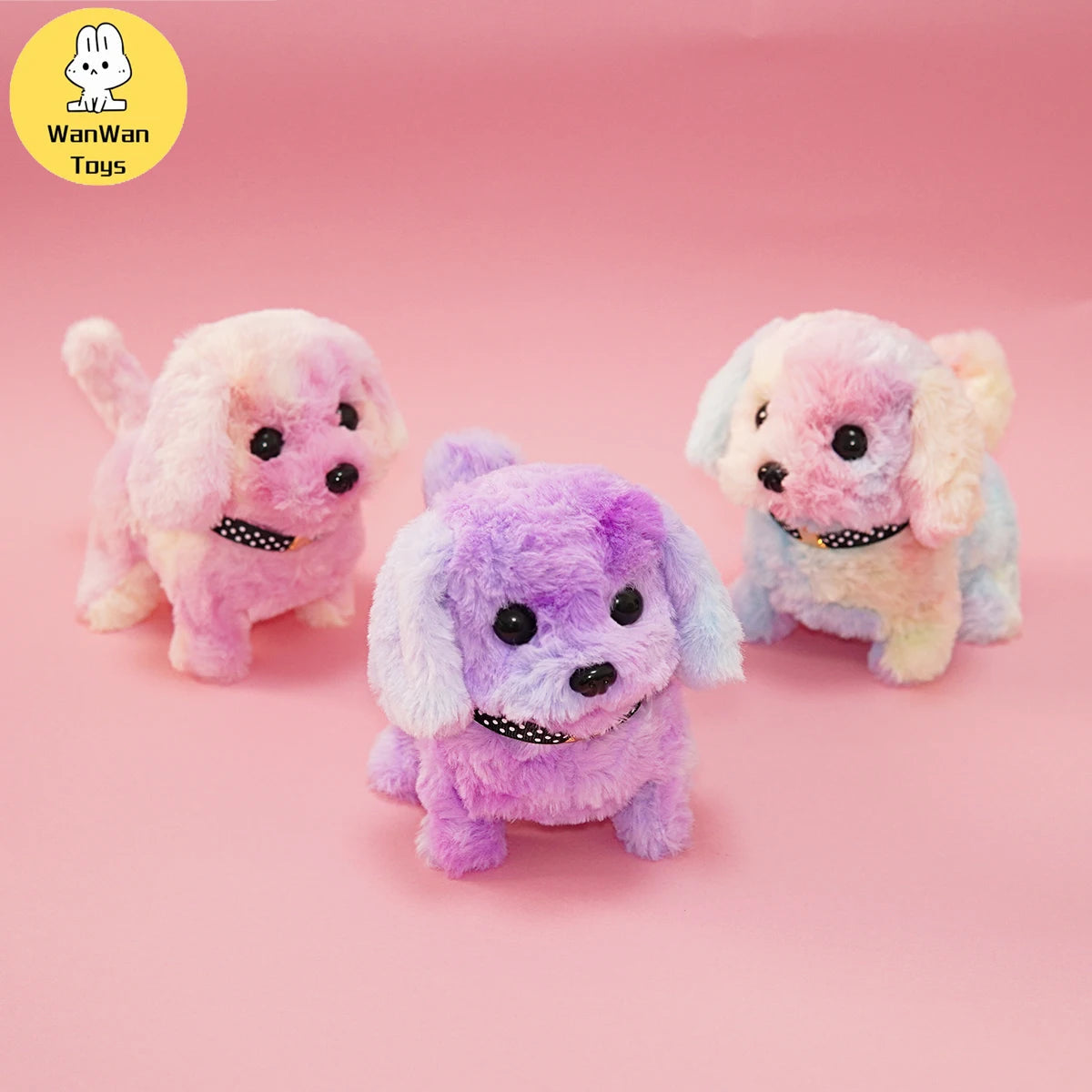 Plush Electric Puppy Simulation Pet Dog Can Walk Teddy Dog Golden Retriever Bichon Frize Dog Children Can Bark Run And Rock ALPENZO
