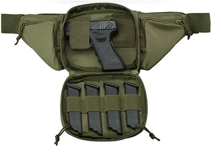 Molle Gun Holster Fanny Pack Fits Glock K Ruger S&W M&amp P Shield Taurus Sig Sauer Springfield Beretta Kimber Walther