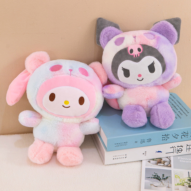 Sanrio 25Cm Anime Sanriod Toys Kawaii Kuromi  Cinnamorol Plush Soft Stuffed Animals Doll Plushie Pillow Children's Toys Gifts ALPENZO