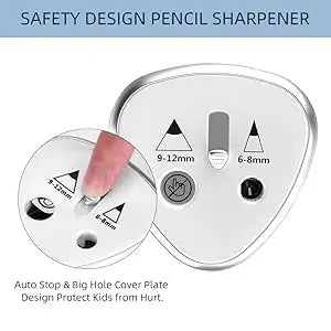 Tenwin New Two-hole Electric Automatic Pencil Sharpener Switch Pencil Sharpener Home Office School Supplies Stationery Art ALPENZO