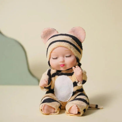 2Pcs Simulation Princess Dolls Toy Mini Cute Sleeping Baby Series Doll Cartoon Animal Toy For Kids Kawaii Dolls Girl's Gift ALPENZO