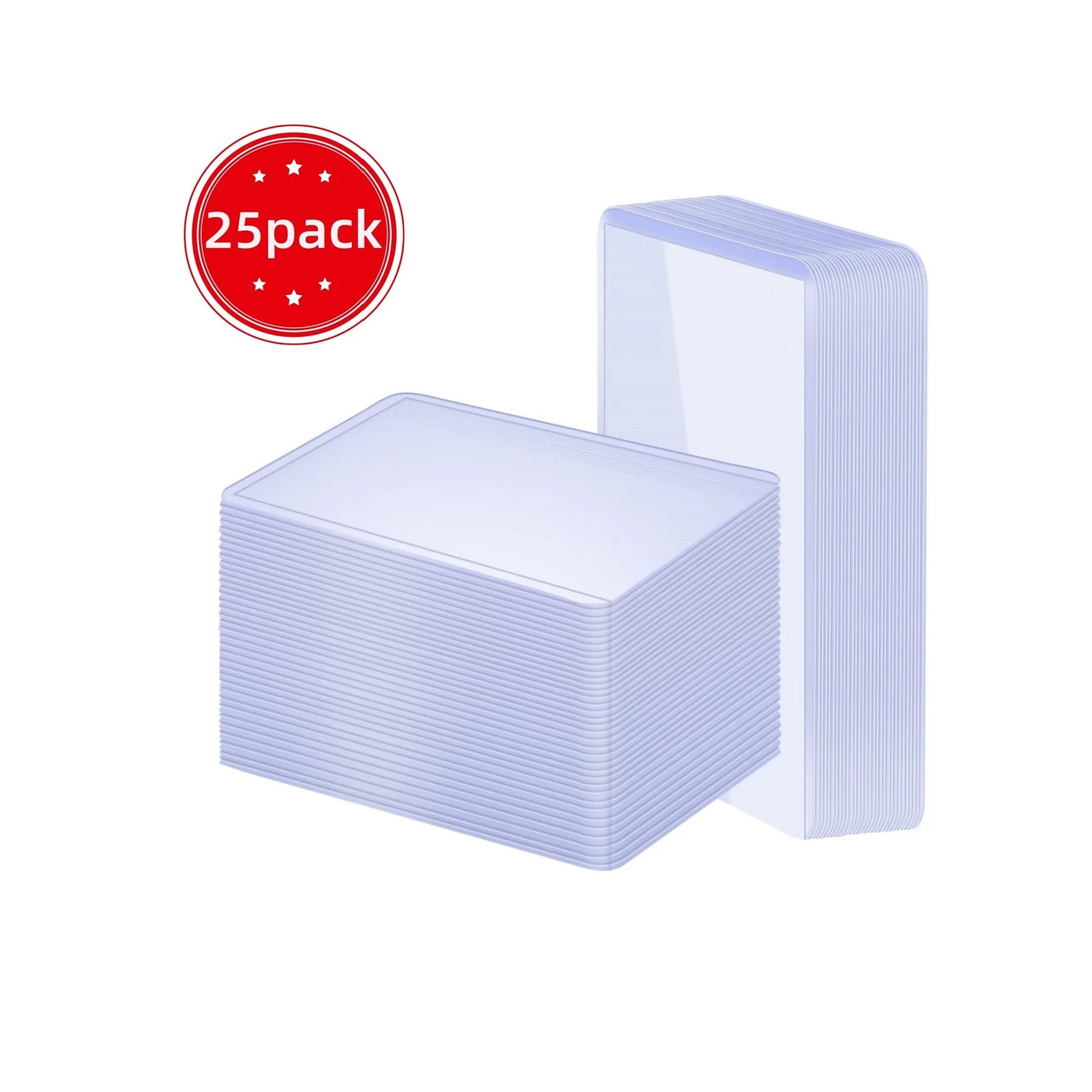 3" x 4" Clear Regular Toploaders for Cards with Card Sleeves Bundle Standard Size 25/50/100ct for All Kinds of Game Cards ALPENZO