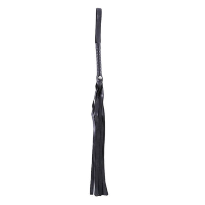 High Quality Pu Leather Pimp Whip Racing Riding Crop Party Flogger Hand Cuffs Queen Black Horse Riding Whip Sports Horsewhip