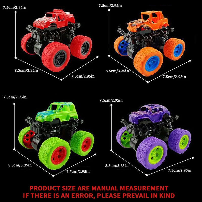 Inertial Off-Road Vehicle Toy Super Fall Resistant Climbing Car Model Car Children's Four-Wheel Drive Toy 360 Degree Rotation ALPENZO