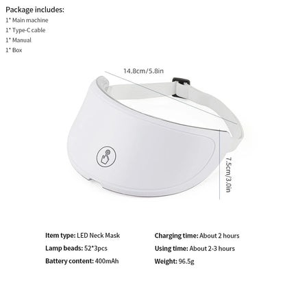 7 Colors Led Facial Mask With Neck Red Light Therapy Mask For Skin Tightening Lifting Anti-aging Bio-Light Beauty Whitening Home ALPENZO