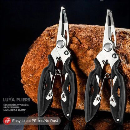 Multifunctional Curved Mouth Road Sub Pliers Cutting Lines Uncoupling Fish Hooks Opening Coils Outdoor Fishing Tools Plier