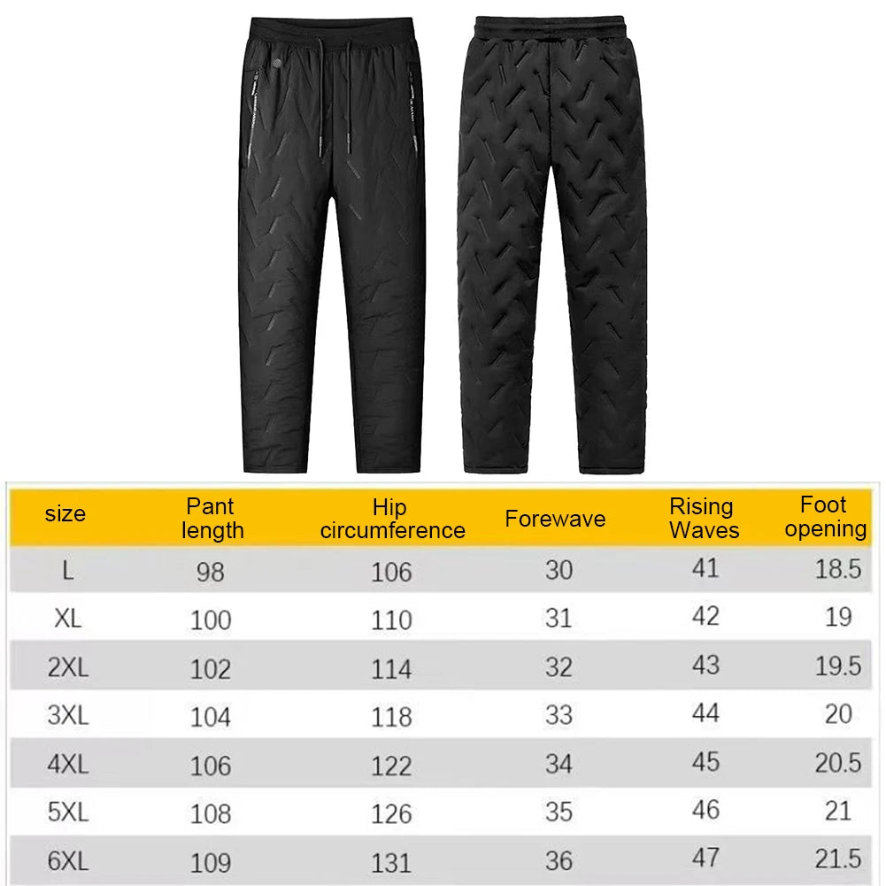 Winter Heated Pants 10 Heating Zone Women Men Heating Trouser Electric Thermal Pants Outdoor Hiking Skiing Hunting Fishing L-6XL ALPENZO