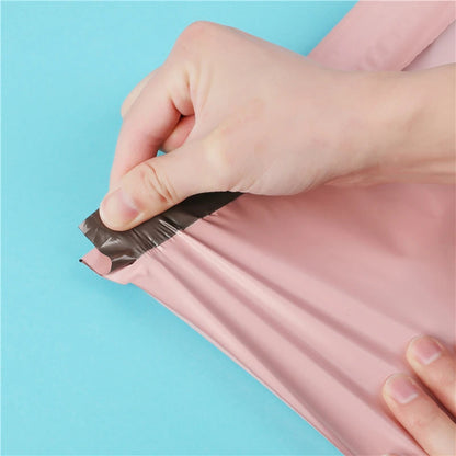 INPLUSTOP Pink Poly Express Mailing Pouch THANK YOU Clothing Opaque Courier Parcel Bag Envelope Logistics Storage Bags ALPENZO