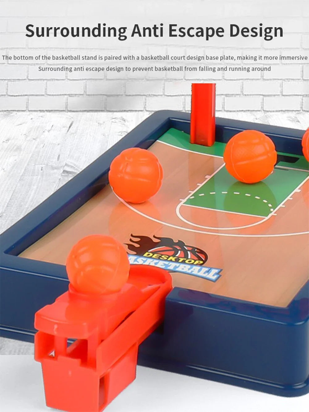 Mini basketball machine desktop portable travel or office game set, suitable for indoor or outdoor use. Fun toys Christmas gifts ALPENZO