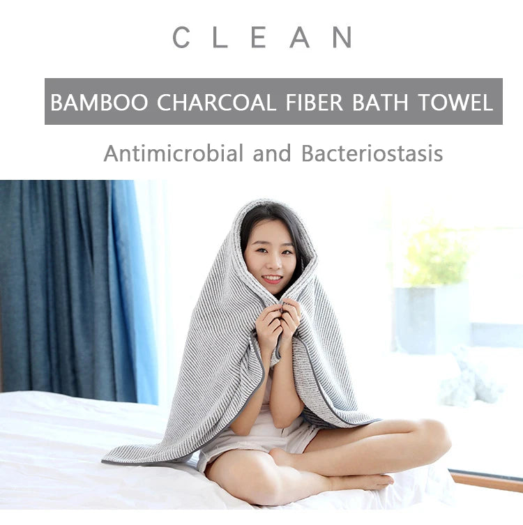1PCS Thickened Bath Towels for The Body Microfiber Towel for Gym Sports Shower Robe for Spa Beath Home - ALPENZO