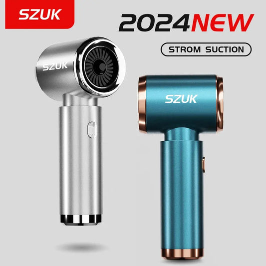 SZUK Mini Car Vacuum Cleaner Wireless Powerful Portable Cleaning Machine Handheld for Car Blow 2 In 1 Home Appliances - ALPENZO