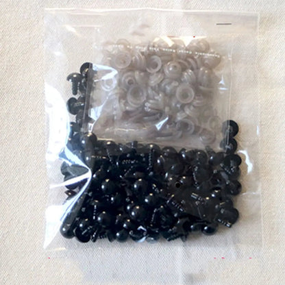 100pcs 10mm Eyeball Doll Accessories Black Plush Safety Eyes Amigurumi For Toys 6mm 8mm 12mm DIY Funny Toy Eyes Animal ALPENZO