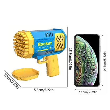 40 Hole Rocket Launcher Bubble Machine CHILDREN'S Bubble Gun Toy [Without Bubble Water] ALPENZO